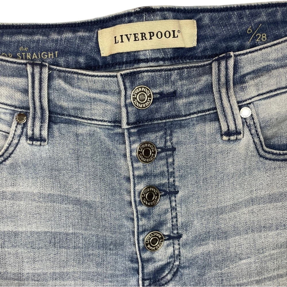 Liverpool The Crop Straight Jeans Size 6/28 - Picture 6 of 12